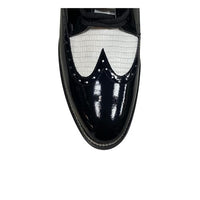 Stacy Baldwin Patent Lizard Black/White 162230-1