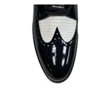 Stacy Baldwin Patent Lizard Black/White 162230-1