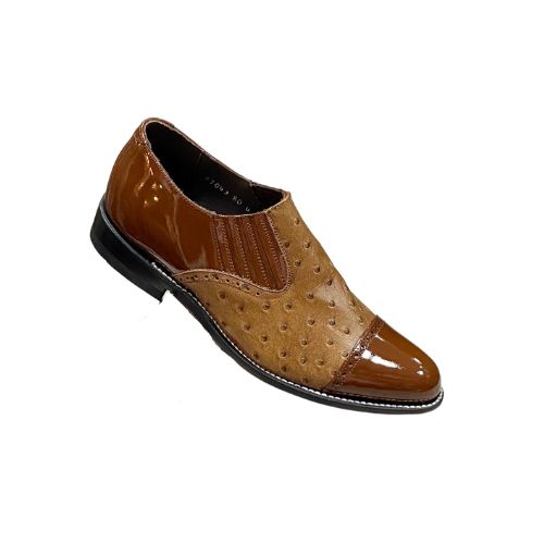 Stacy Baldwin Patent Ostrich Brown 170437