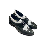 Stacy Baldwin Patent Lizard Dark Gray/White 162235-1