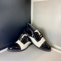 Stacy Baldwin Patent Hornback Black/White 154030-1