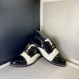 Stacy Baldwin Patent Hornback Black/White 154030-1