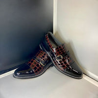 Stacy Baldwin Patent Palermo Black/Wine 138030-8