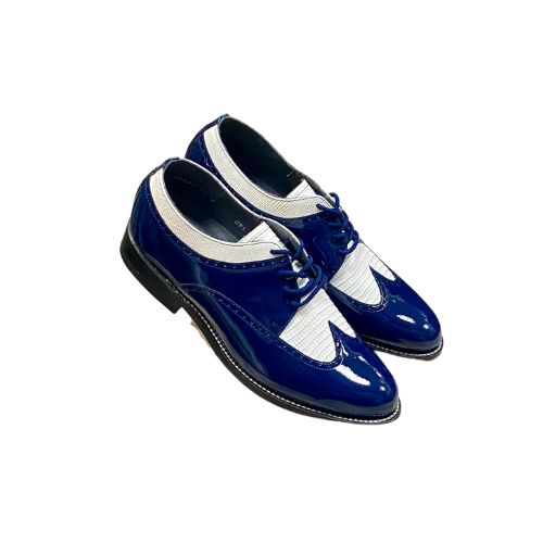 Stacy Baldwin Patent Lizard Royal Blue/White 1622314-1