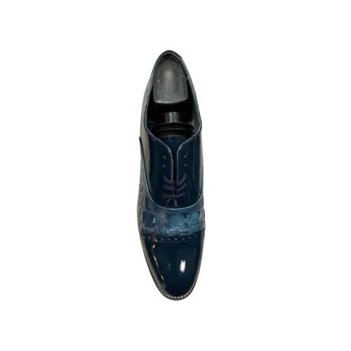 Stacy Baldwin Patent Hornback Dark Blue 153233