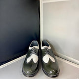 Stacy Baldwin Patent Lizard Dark Gray/White 162235-1