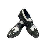 Stacy Baldwin Patent Lizard Dark Gray/White 162235-1