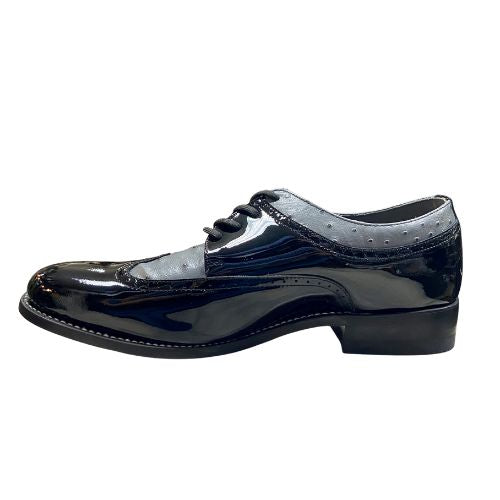 Stacy Baldwin Patent Ostrich Black/Grey 1722305