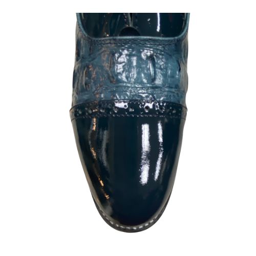 Stacy Baldwin Patent Hornback Dark Blue 153233