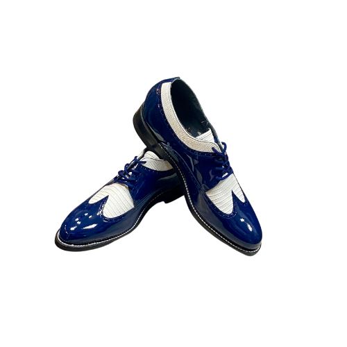 Stacy Baldwin Patent Lizard Royal Blue/White 1622314-1