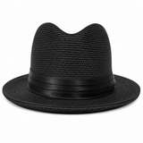 Bruno Capelo RM-550a Center Crease Fedora Black