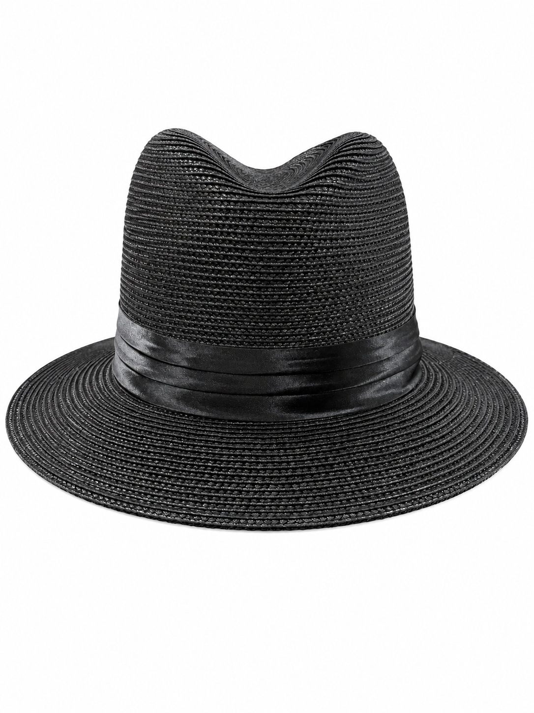 Bruno Capelo RM-550a Center Crease Fedora Black
