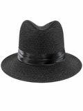 Bruno Capelo RM-550a Center Crease Fedora Black