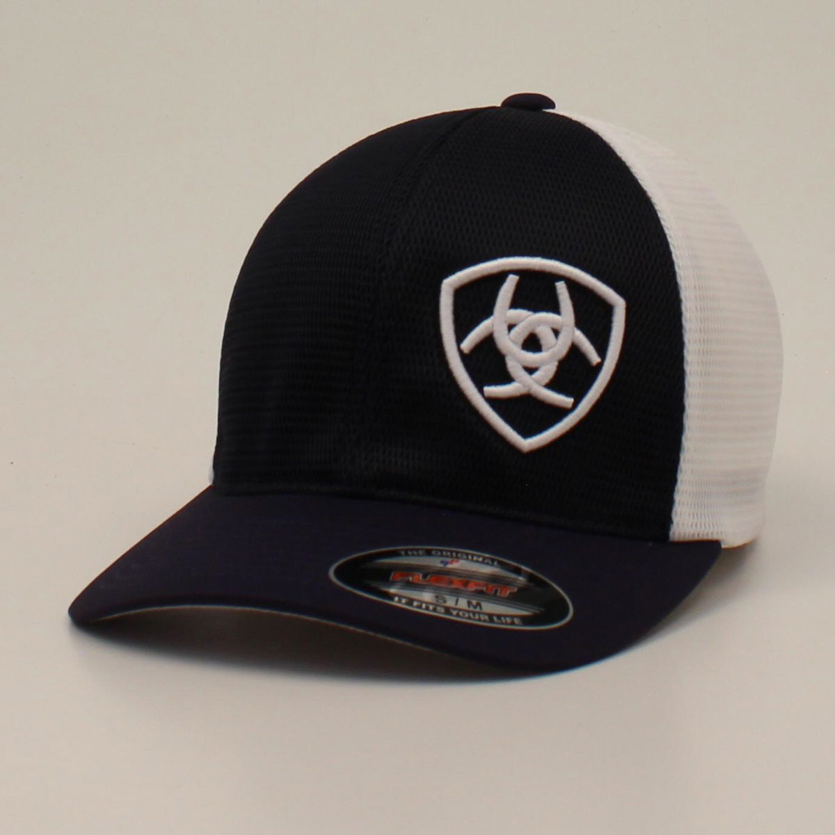 Ariat Offset Shield Logo Navy/White