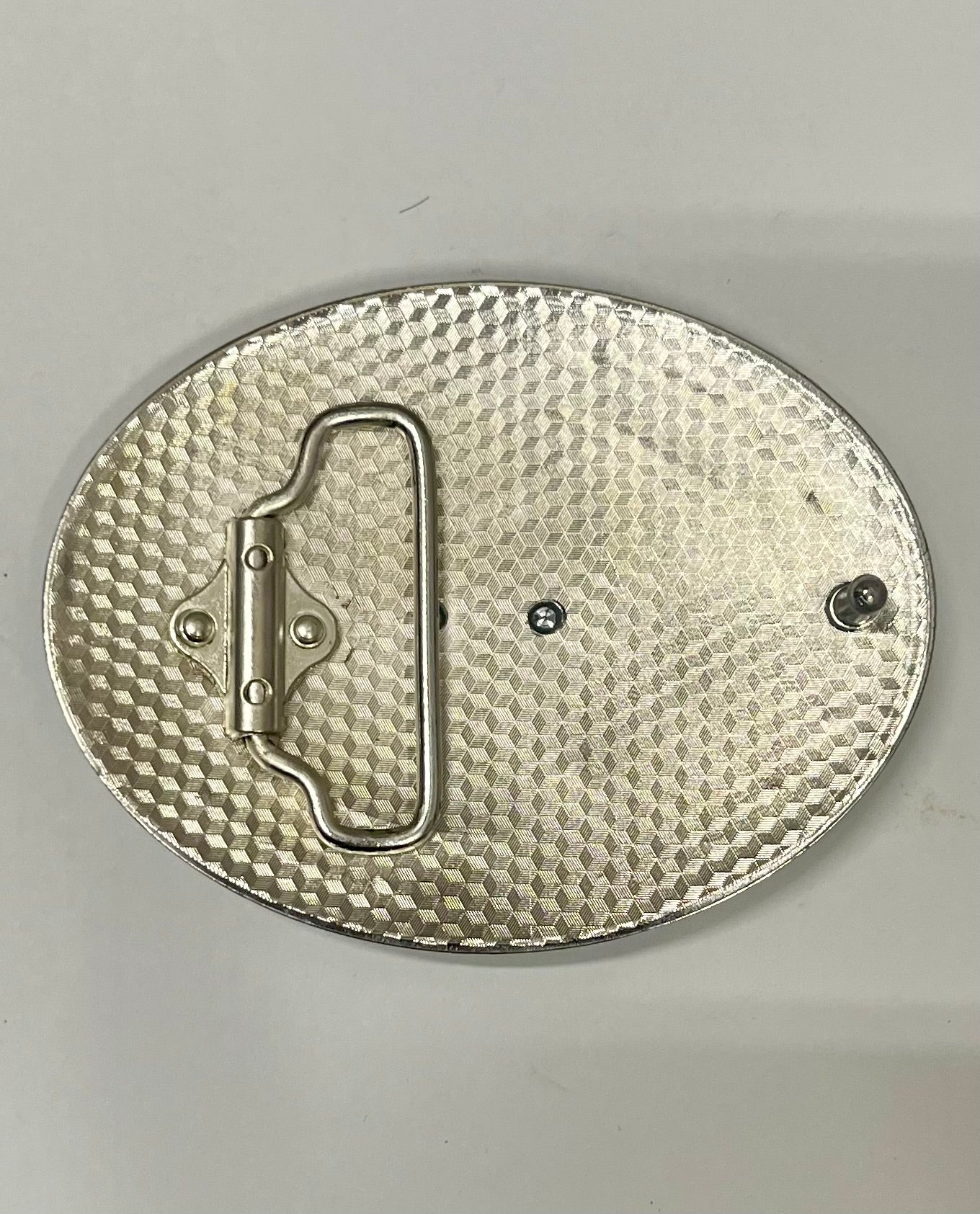 Riding Cowboy Silver Buckle