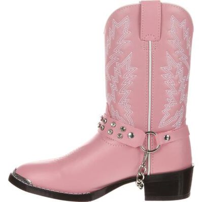 Durango Little Kid Pink Rhinestone Western Boot BT568