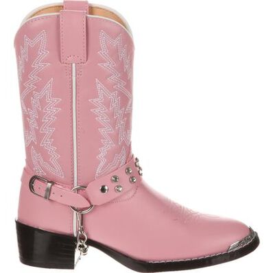 Durango Little Kid Pink Rhinestone Western Boot BT568