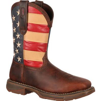 Durango Patriotic Flag Steel Toe DB020