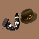 Stacy Baldwin 162239-1 Dk Brn/Wht Wing-Tip