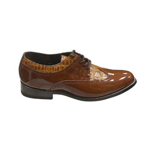 Stacy Baldwin Patent Alligator Brown 142237