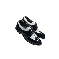 Stacy Baldwin Patent Lizard Black/White 162230-1