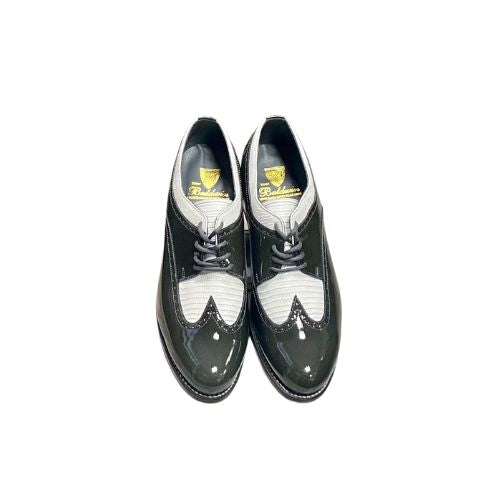 Stacy Baldwin Patent Lizard Dark Gray/White 162235-1
