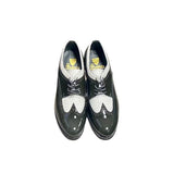 Stacy Baldwin Patent Lizard Dark Gray/White 162235-1
