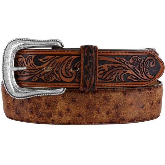 Tony Lama Rustic Ostrich Belt C42525