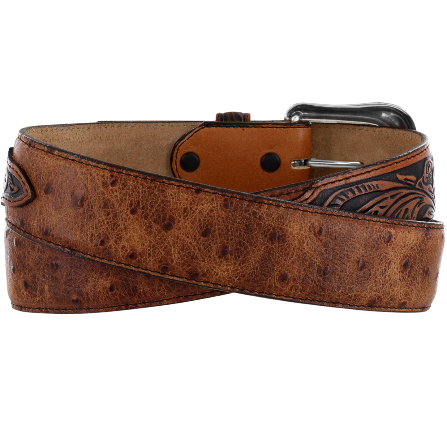 Tony Lama Rustic Ostrich Belt C42525