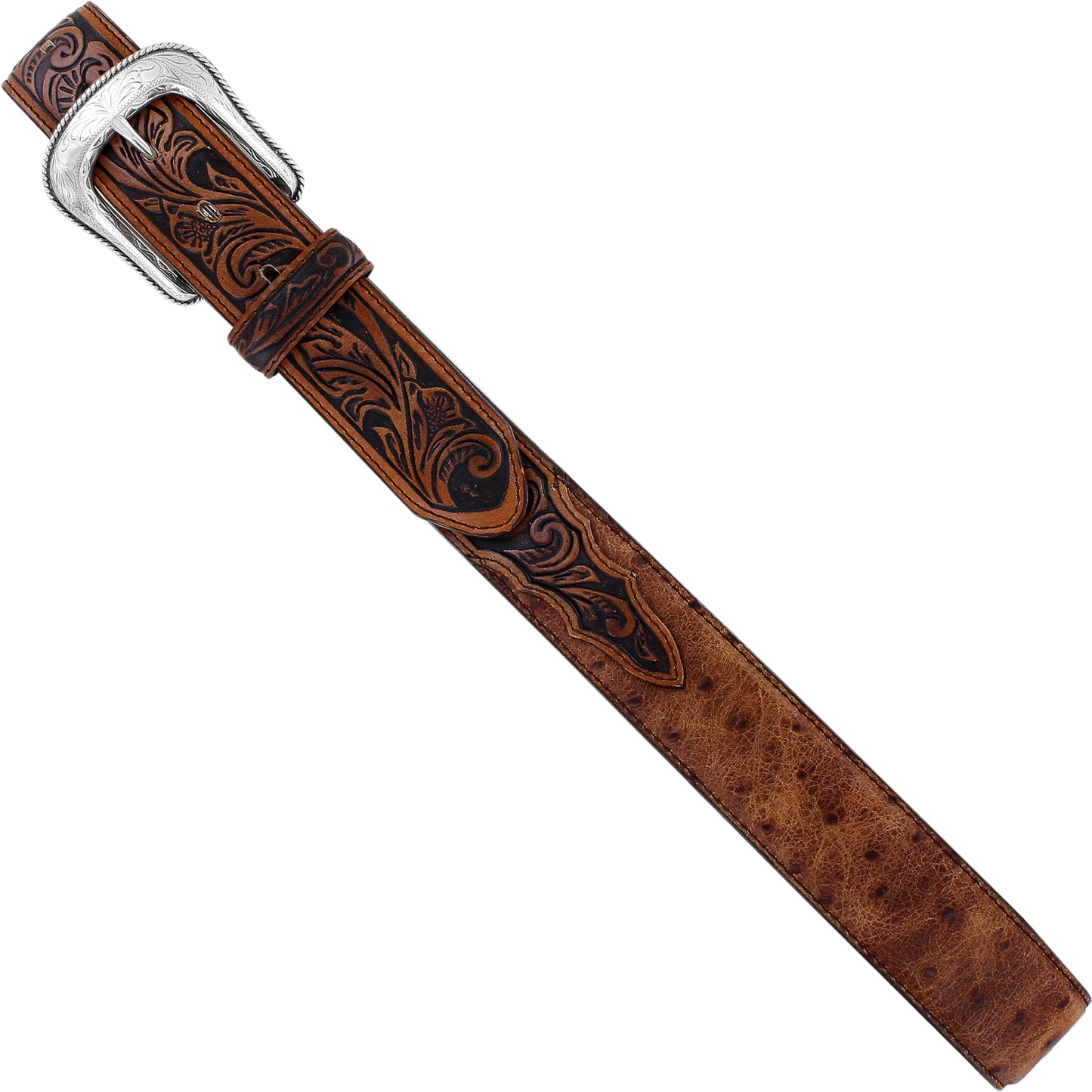 Tony Lama Rustic Ostrich Belt C42525