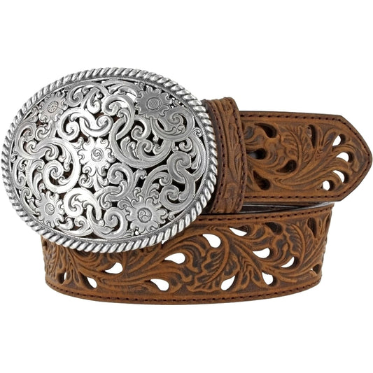 Tony Lama Pierced Filigree Trophy Belt C50029