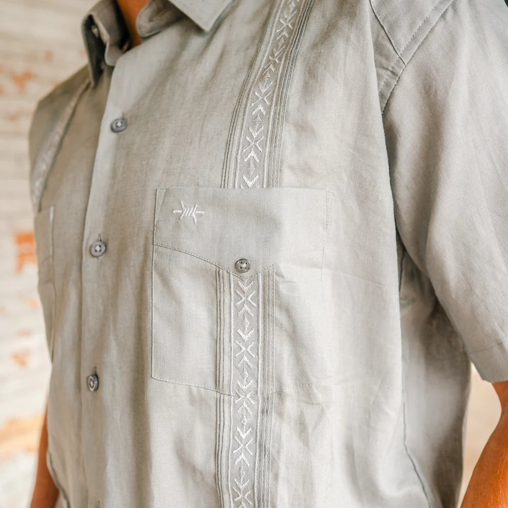 Texas Standard Guayabera Grey/Grey