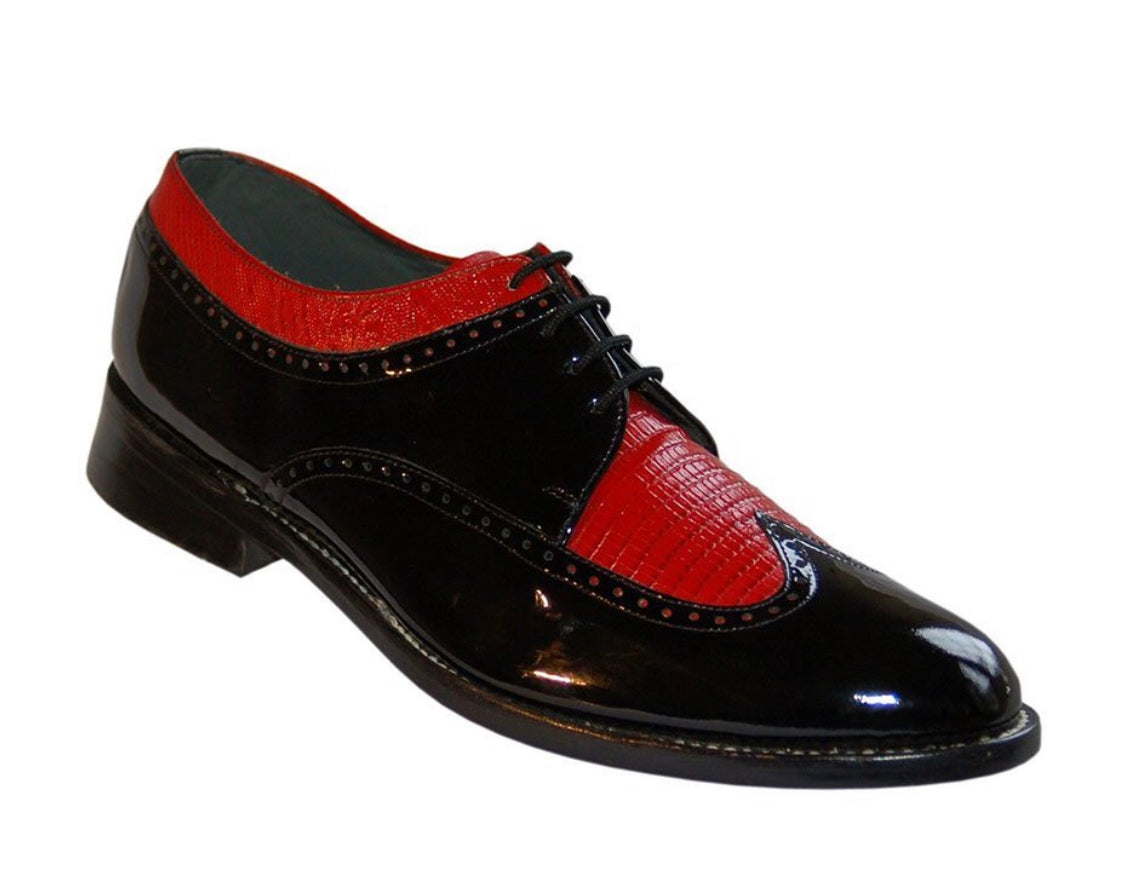 Stacy Baldwin Patent Lizard Black Red 162230-13