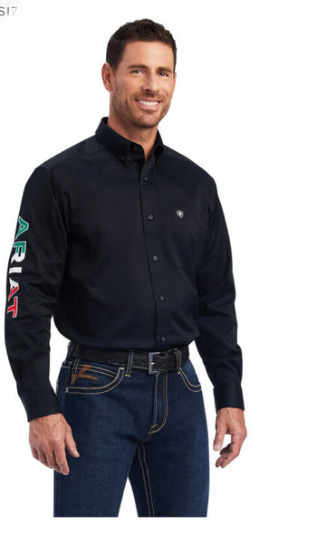 Ariat Team Logo Shirt Mexico Fitted Shirt 10038914