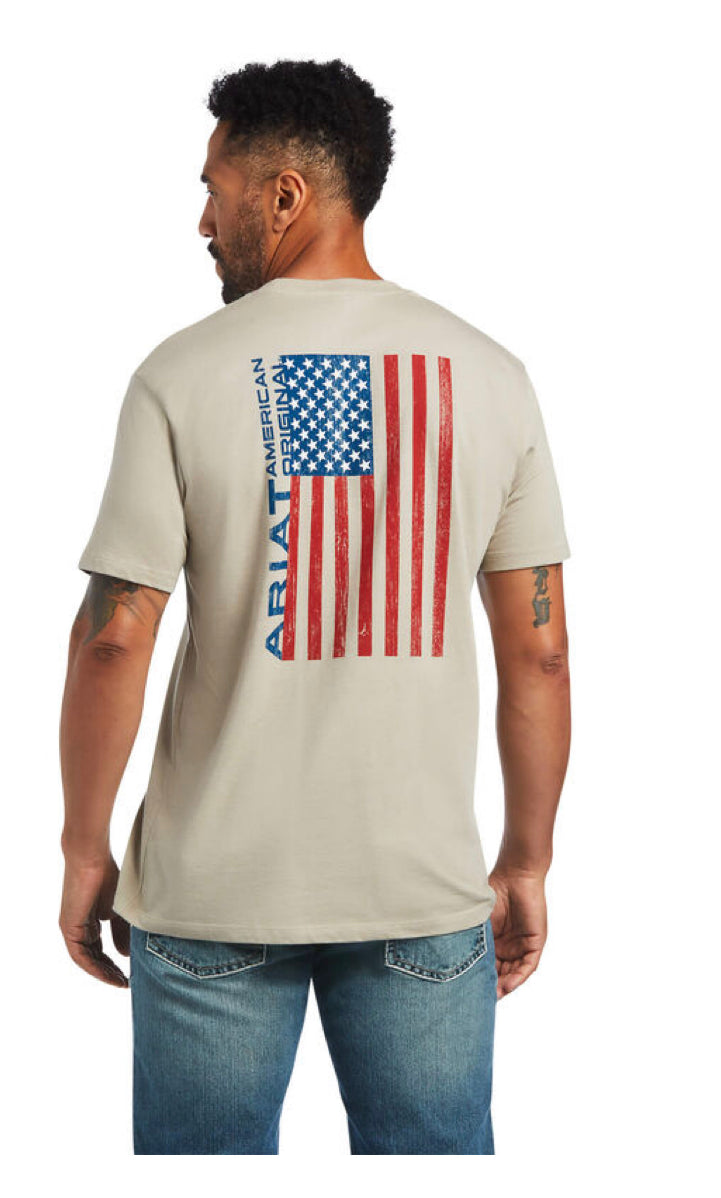 Ariat Woodgrain Flag T-Shirt 10040864